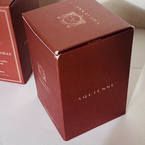 2x Aquiesse Luxe SANDALWOOD VANILLE Luxury Scented Candle Aesthetic 6.5 Oz - Picture 3 of 7